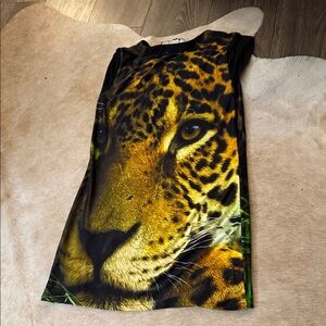 Leila shams pure silk Leopard Print Dress